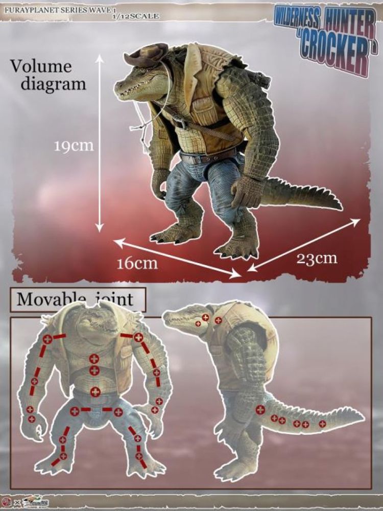 [In stock] Maestro Union MU-001 FuRay Planet Wilderness Hunter Crocker Figure