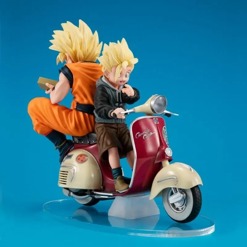 [Pre-sale] Bandai MegaHouse Dragon Ball Z Desktop Real McCoy EX Super Saiyan Goku and Super Saiyan Gohan on Motorbike