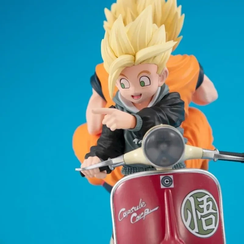 [Pre-sale] Bandai MegaHouse Dragon Ball Z Desktop Real McCoy EX Super Saiyan Goku and Super Saiyan Gohan on Motorbike