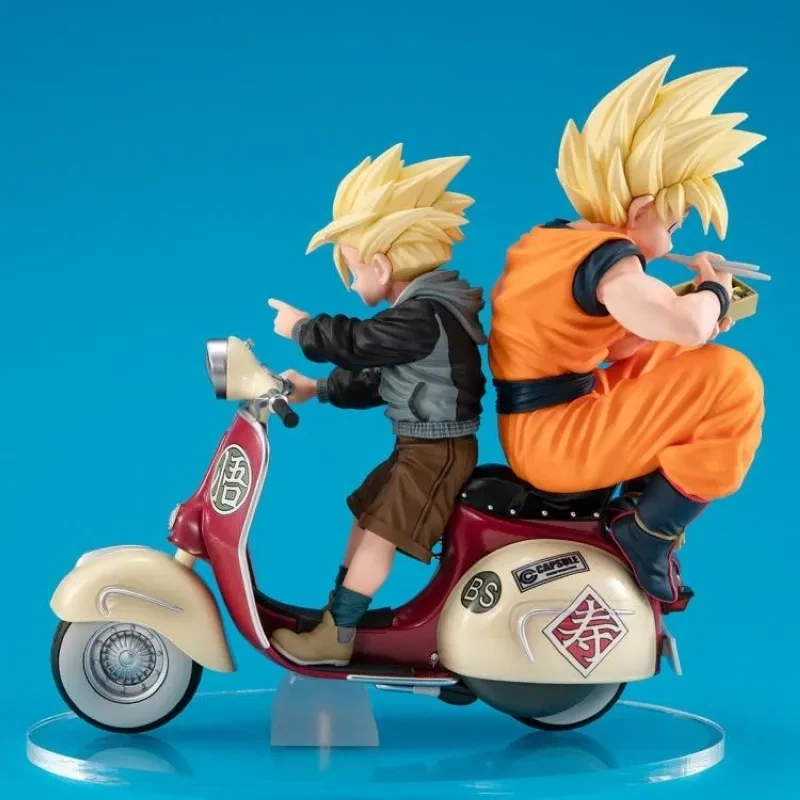 [Pre-sale] Bandai MegaHouse Dragon Ball Z Desktop Real McCoy EX Super Saiyan Goku and Super Saiyan Gohan on Motorbike
