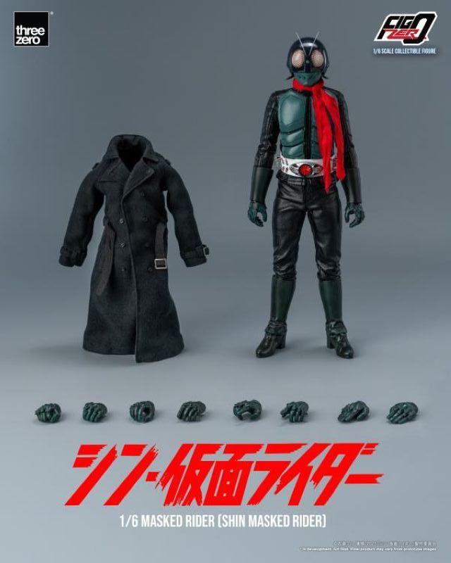 [In stock] Threezero 3Z04870W0 Shin Kamen Rider FigZero Kamen Rider Figure