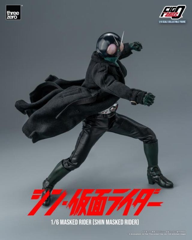 [In stock] Threezero 3Z04870W0 Shin Kamen Rider FigZero Kamen Rider Figure