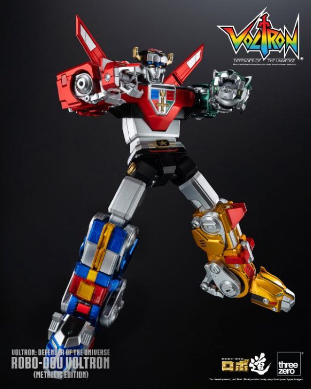 [In stock] Threezero 3Z05290W0 Voltron: Defender of the Universe ROBO-DOU Voltron (Metallic Edition)