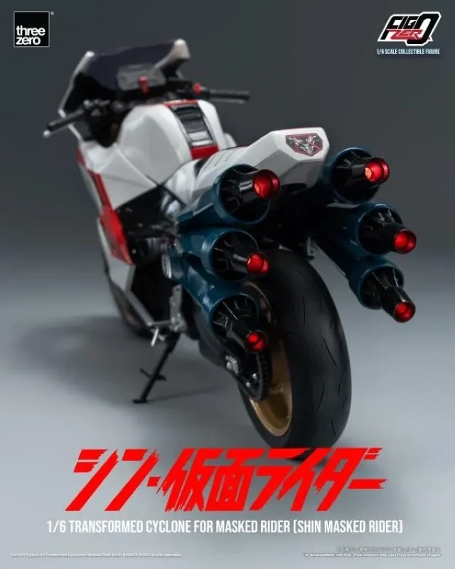 [In stock] Threezero 3Z04900W0 Shin Kamen Rider FigZero Transformed Cyclone for Masked Rider Figure