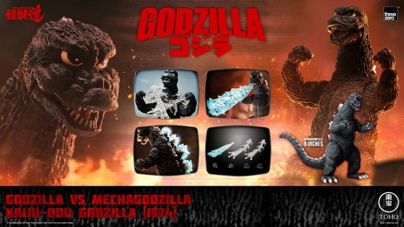 [Pre-sale] Threezero 3Z0709 GODZILLA VS MECHAGODZILLA KAIJU-DOU Godzilla (1974)