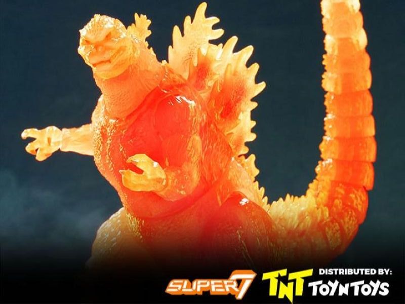[In stock] Super 7 Godzilla vs. Destoroyah ULTIMATES! Blazing Godzilla (1200º Clear Orange) Action Figure