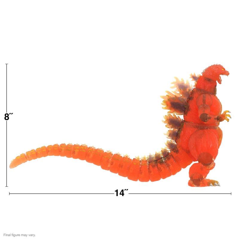 [In stock] Super 7 Godzilla vs. Destoroyah ULTIMATES! Blazing Godzilla (1200º Clear Orange) Action Figure