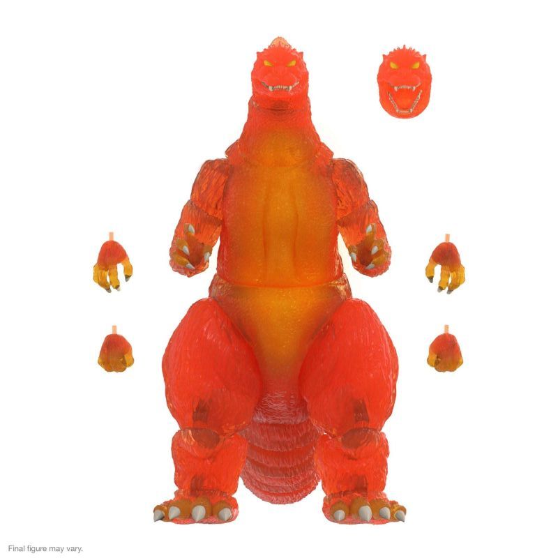 [In stock] Super 7 Godzilla vs. Destoroyah ULTIMATES! Blazing Godzilla (1200º Clear Orange) Action Figure