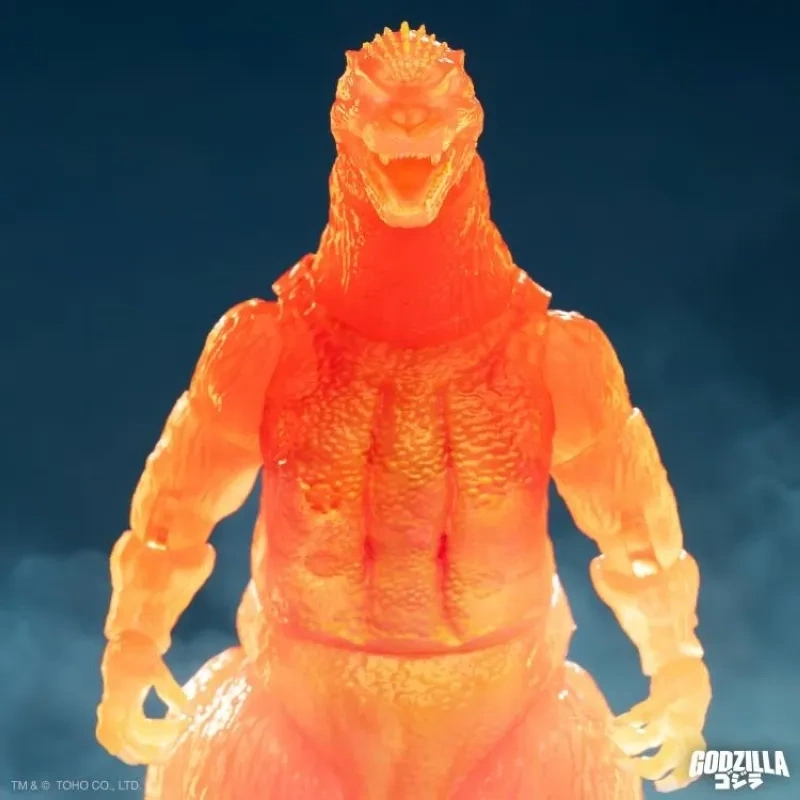 [In stock] Super 7 Godzilla vs. Destoroyah ULTIMATES! Blazing Godzilla (1200º Clear Orange) Action Figure