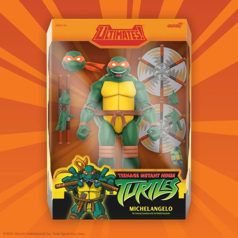 [Pre-sale] Super 7 Teenage Mutant Ninja Turtles ULTIMATES Michelangelo (2003 Animated Series)
