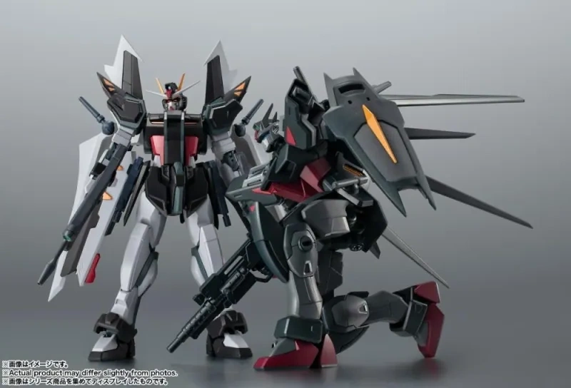 [In stock] Bandai Mobile Suit Gundam SEED C.E. 73: Stargazer Robot Spirits GAT-X105E+AQM/E-X09S Strike Noir Gundam (Ver. A.N.I.M.E.)