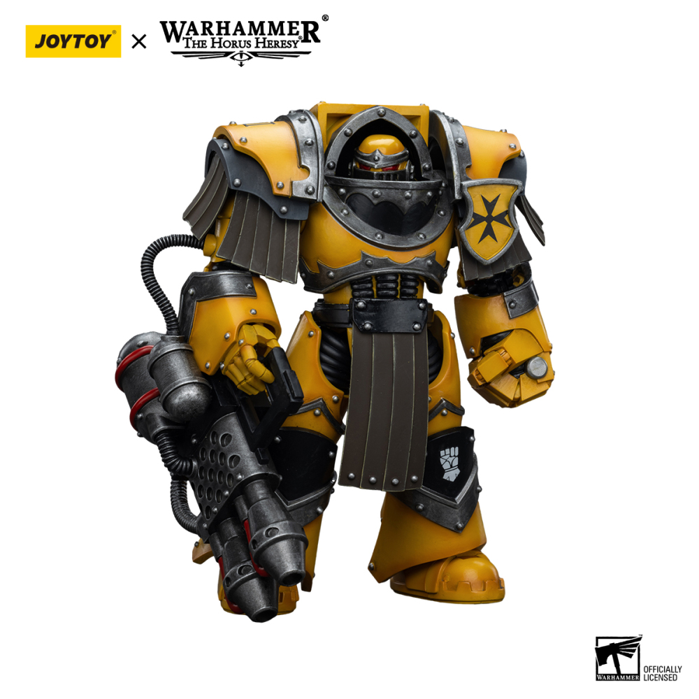 [Pre-sale] JOYTOY Warhammer "The Horus Heresy" Imperial Fists Legion Cataphractii Terminator Squad Legion Cataphractii with Heavy Flamer US Warehouse