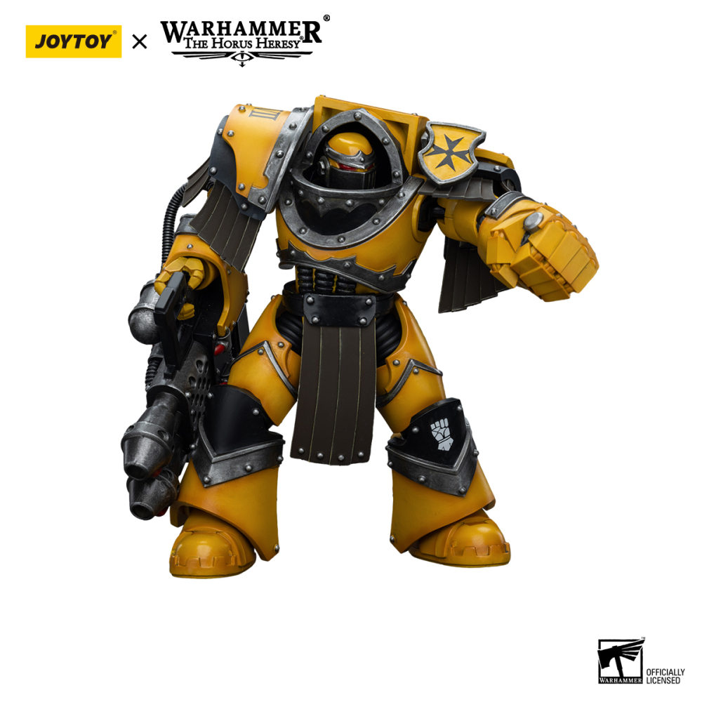 [Pre-sale] JOYTOY Warhammer "The Horus Heresy" Imperial Fists Legion Cataphractii Terminator Squad Legion Cataphractii with Heavy Flamer US Warehouse
