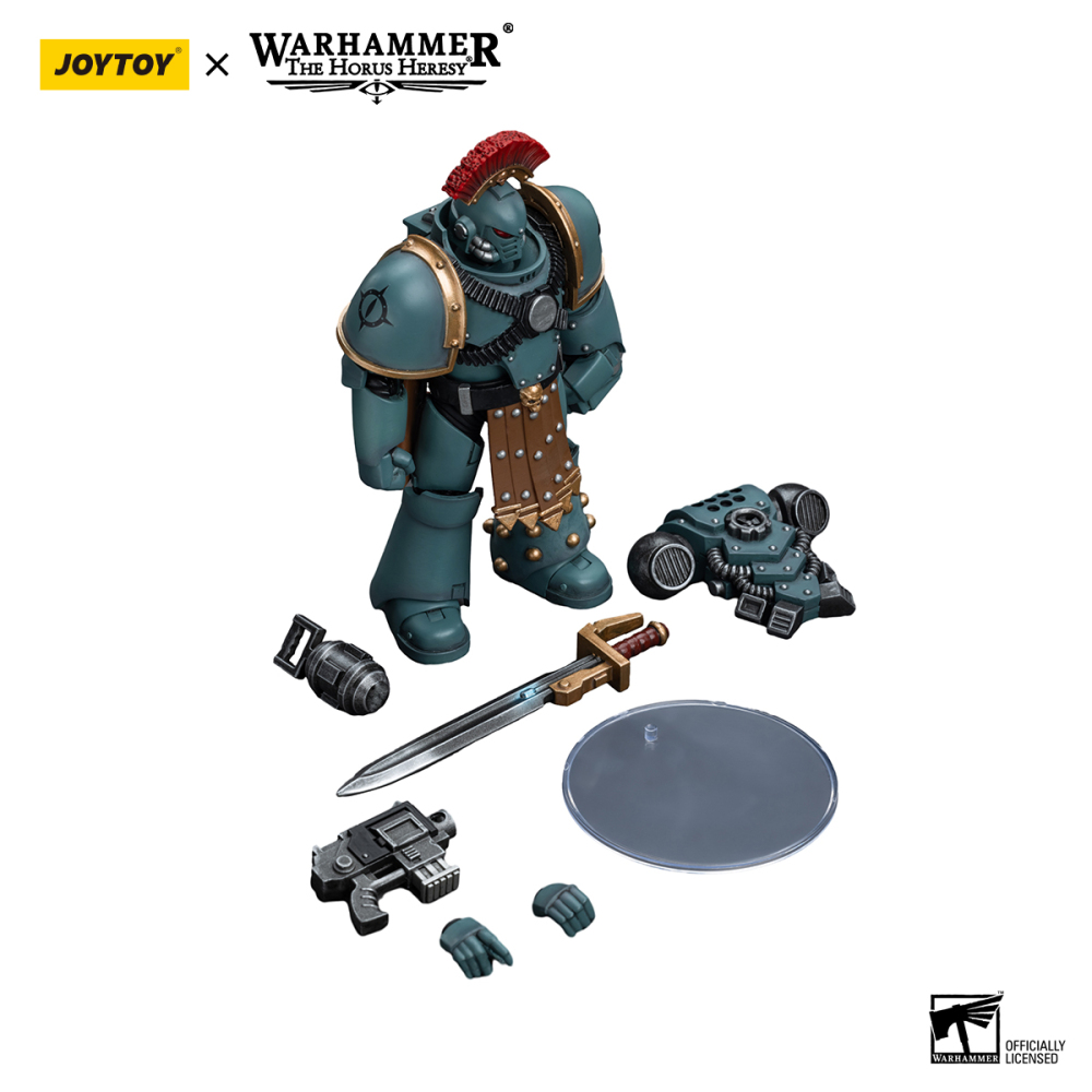 [Pre-sale] JOYTOY Warhammer "The Horus Heresy" Sons of Horus MKIV Tactical Squad Sergeant with Power Fist US Warehouse