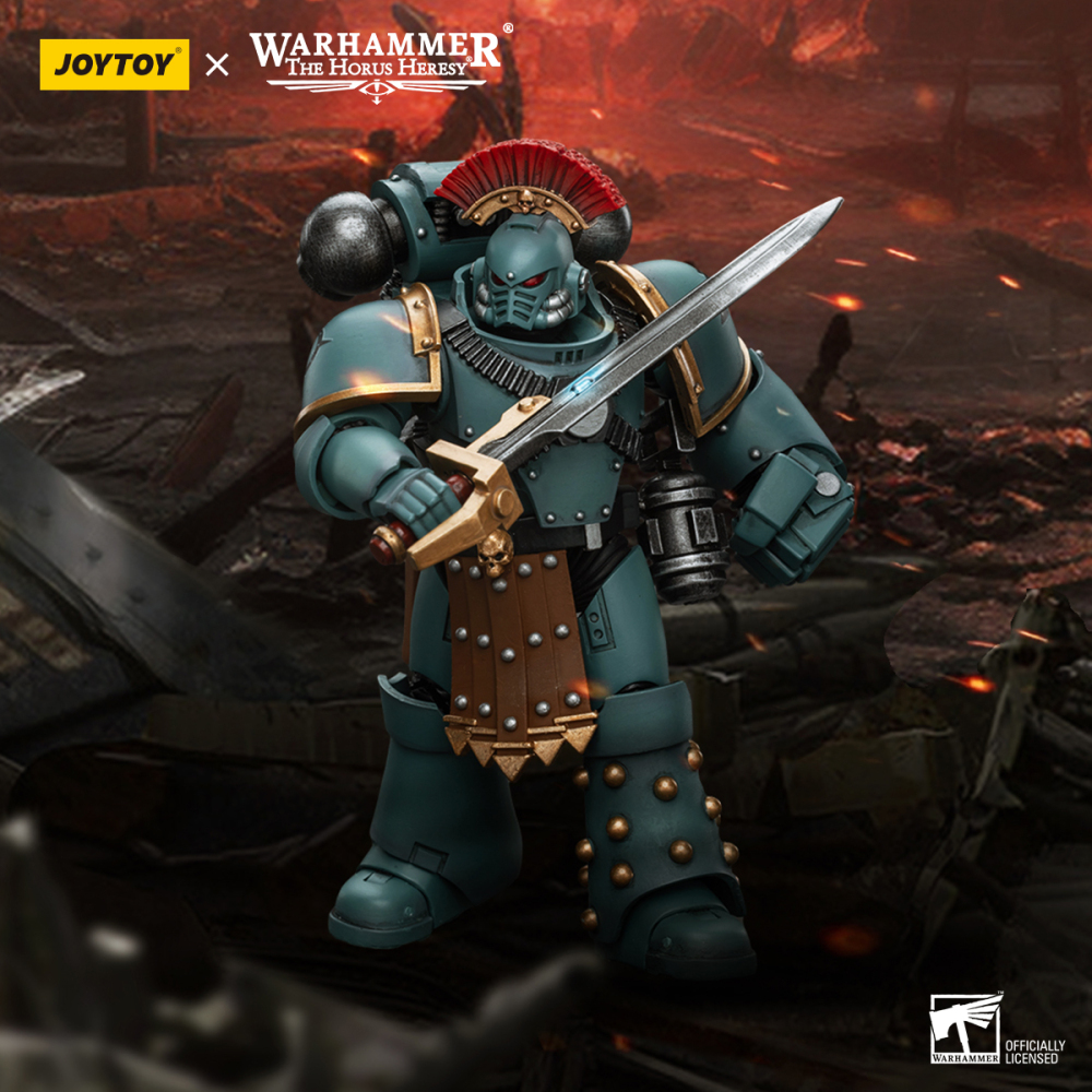 [Pre-sale] JOYTOY Warhammer "The Horus Heresy" Sons of Horus MKIV Tactical Squad Sergeant with Power Fist US Warehouse