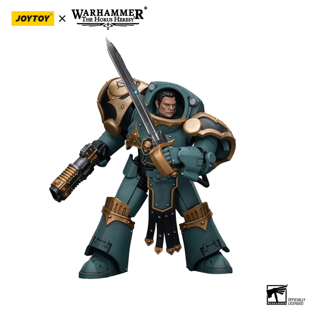 [Pre-sale] JOYTOY Warhammer The Horus Heresy Sons Of Horus Tartaros Terminator Squad Sergeant With Volkite Charger And Power Sword US Warehouse