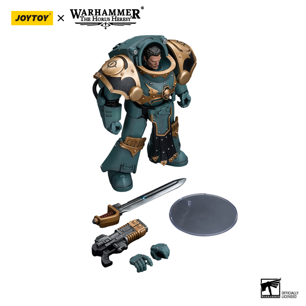 [Pre-sale] JOYTOY Warhammer The Horus Heresy Sons Of Horus Tartaros Terminator Squad Sergeant With Volkite Charger And Power Sword US Warehouse