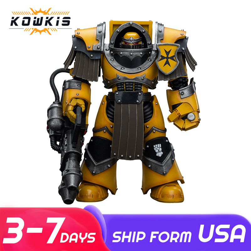 [Pre-sale] JOYTOY Warhammer "The Horus Heresy" Imperial Fists Legion Cataphractii Terminator Squad Legion Cataphractii with Heavy Flamer US Warehouse