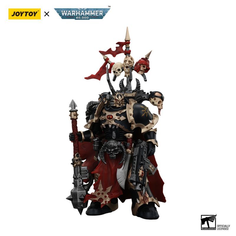 [Pre-sale] JOYTOY Warhammer 40K Chaos Space Marines Black Legion Chosen Champion with bolter and power maul