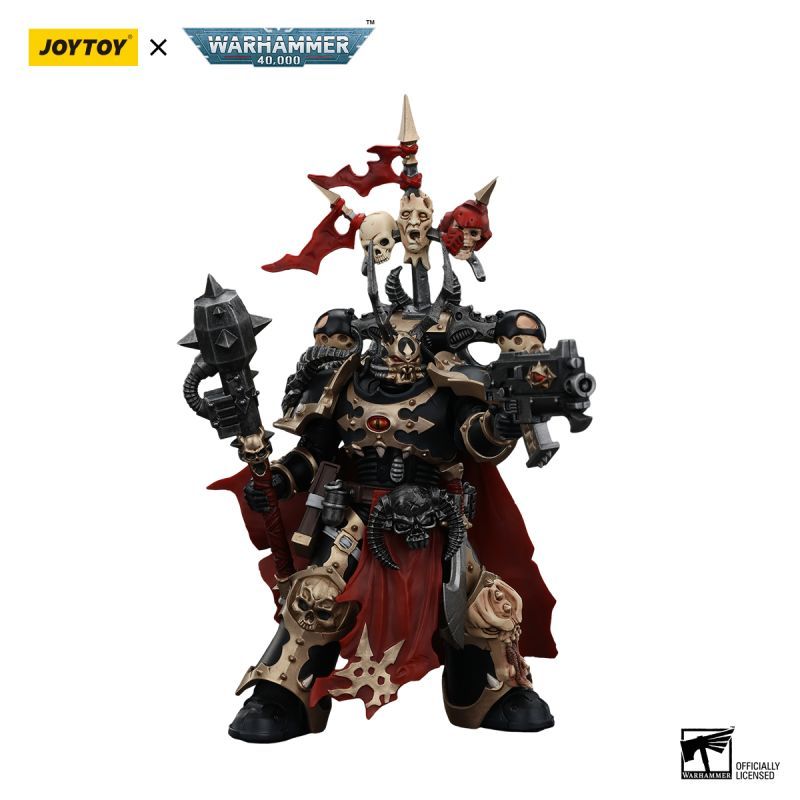 [Pre-sale] JOYTOY Warhammer 40K Chaos Space Marines Black Legion Chosen Champion with bolter and power maul
