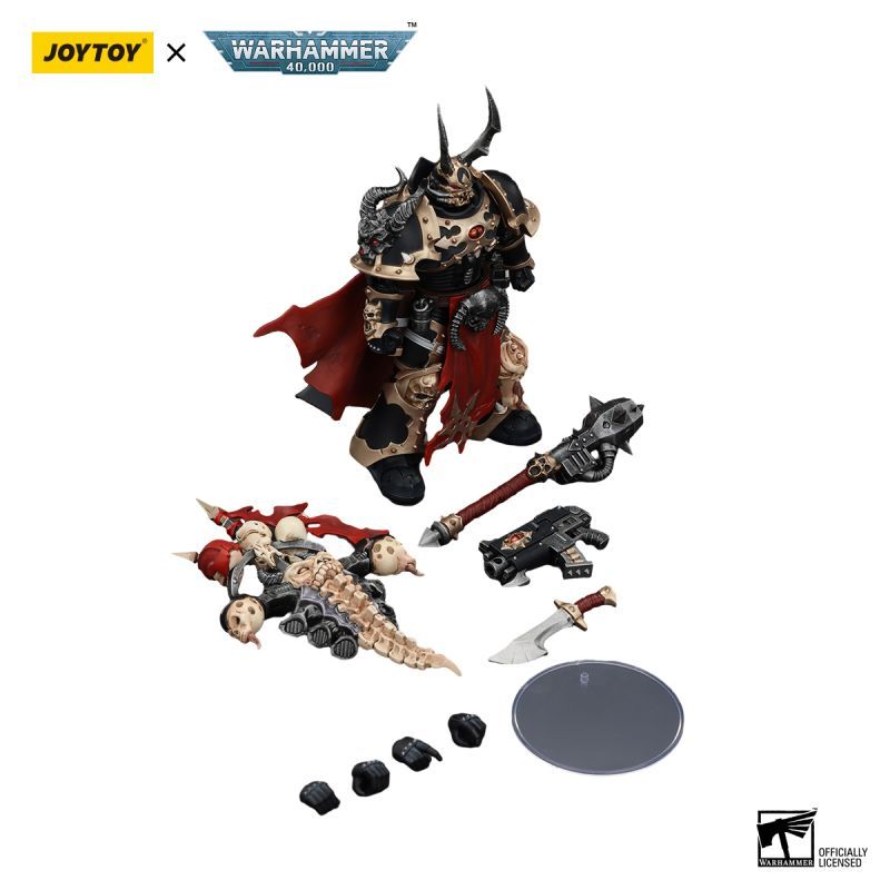 [Pre-sale] JOYTOY Warhammer 40K Chaos Space Marines Black Legion Chosen Champion with bolter and power maul
