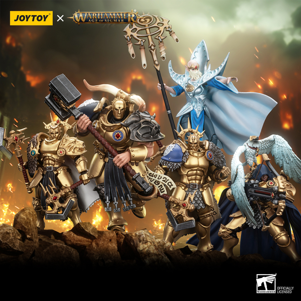 [Pre-sale] JOYTOY Warhammer AGE OF SIGMAR Stormcast Eternals The Blacktalons Hendrick, The Silver Wolf