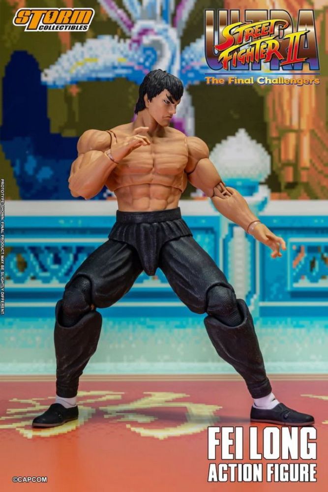 [In stock]Storm Toys Ultra Street Fighter II: The Final Challengers Fei Long  Exclusive Action Figure