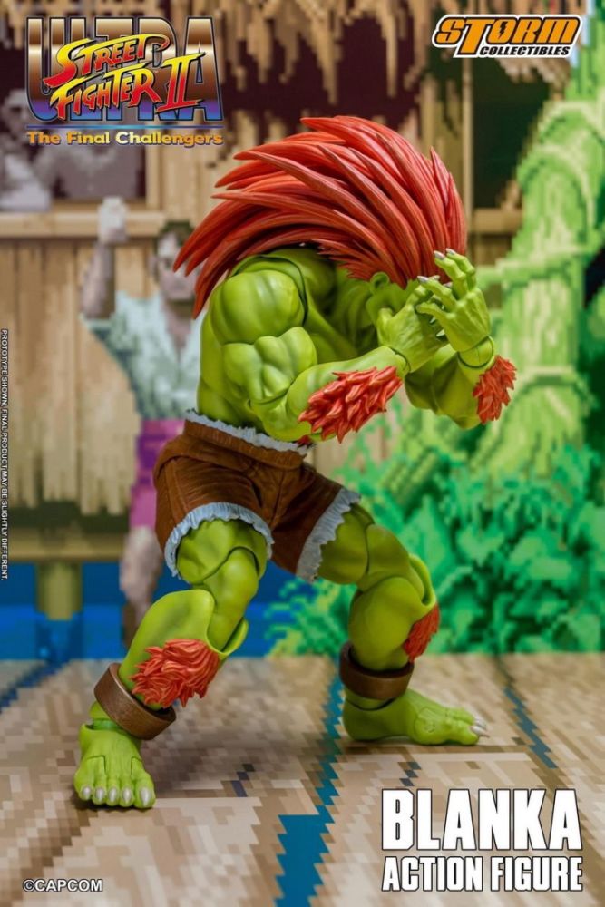 [In stock]Storm Toys Ultra Street Fighter II: The Final Challengers Blanka Action Figure