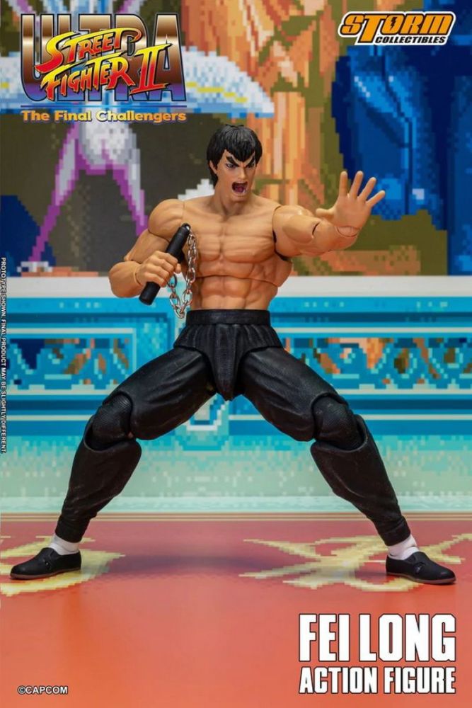 [In stock]Storm Toys Ultra Street Fighter II: The Final Challengers Fei Long  Exclusive Action Figure