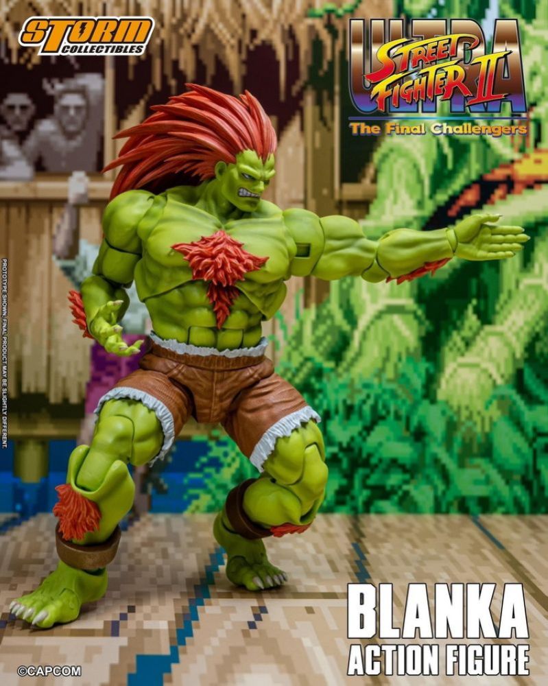 [In stock]Storm Toys Ultra Street Fighter II: The Final Challengers Blanka Action Figure