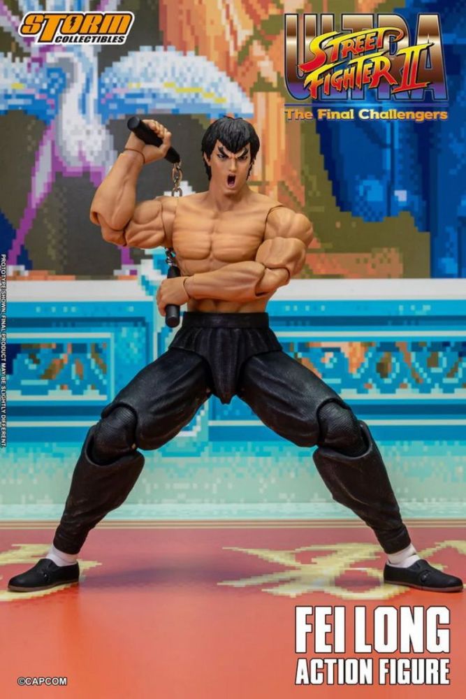 [In stock]Storm Toys Ultra Street Fighter II: The Final Challengers Fei Long  Exclusive Action Figure