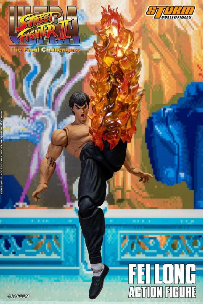 [In stock]Storm Toys Ultra Street Fighter II: The Final Challengers Fei Long  Exclusive Action Figure