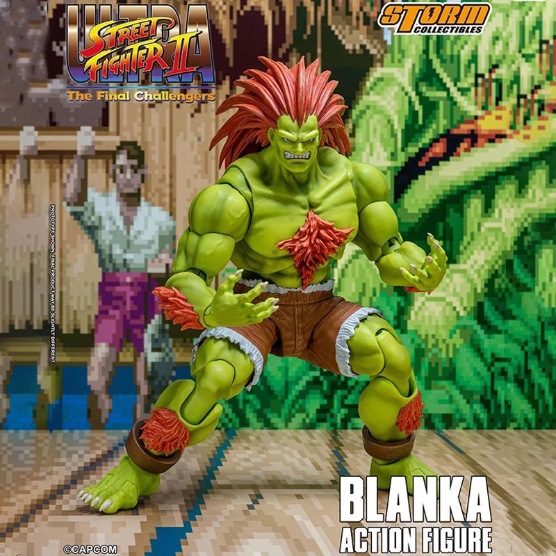 [In stock]Storm Toys Ultra Street Fighter II: The Final Challengers Blanka Action Figure