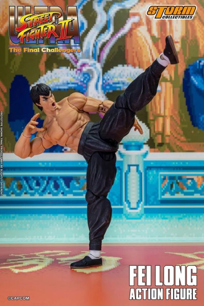[In stock]Storm Toys Ultra Street Fighter II: The Final Challengers Fei Long  Exclusive Action Figure