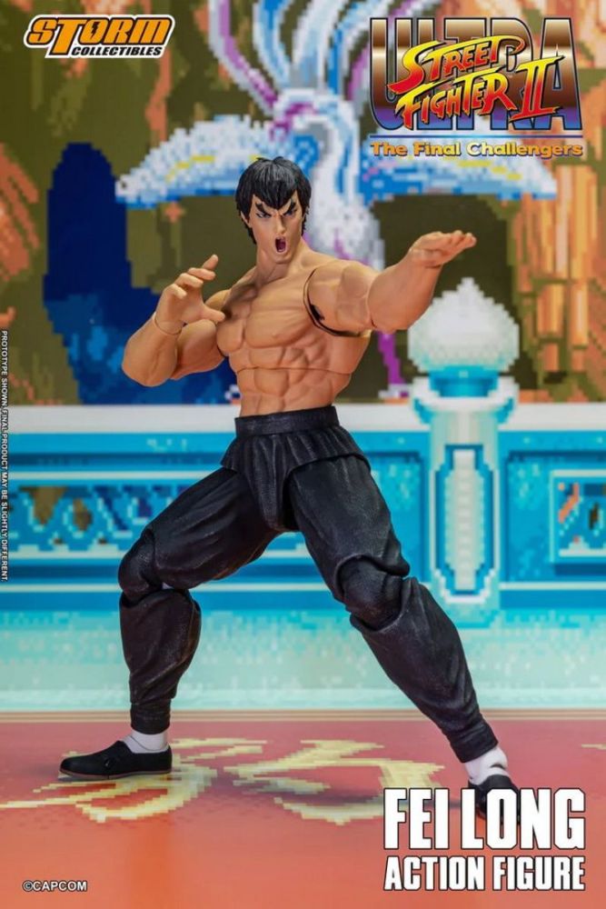 [In stock]Storm Toys Ultra Street Fighter II: The Final Challengers Fei Long  Exclusive Action Figure