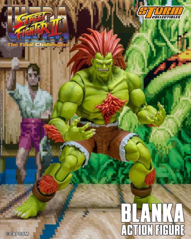 [In stock]Storm Toys Ultra Street Fighter II: The Final Challengers Blanka Action Figure