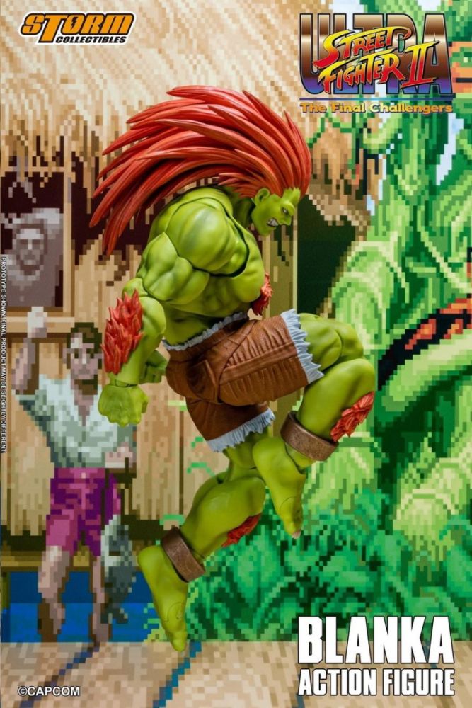 [In stock]Storm Toys Ultra Street Fighter II: The Final Challengers Blanka Action Figure