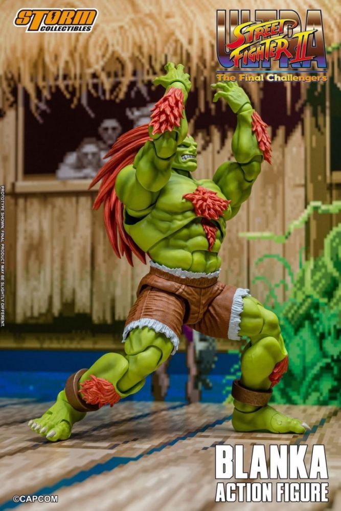 [In stock]Storm Toys Ultra Street Fighter II: The Final Challengers Blanka Action Figure