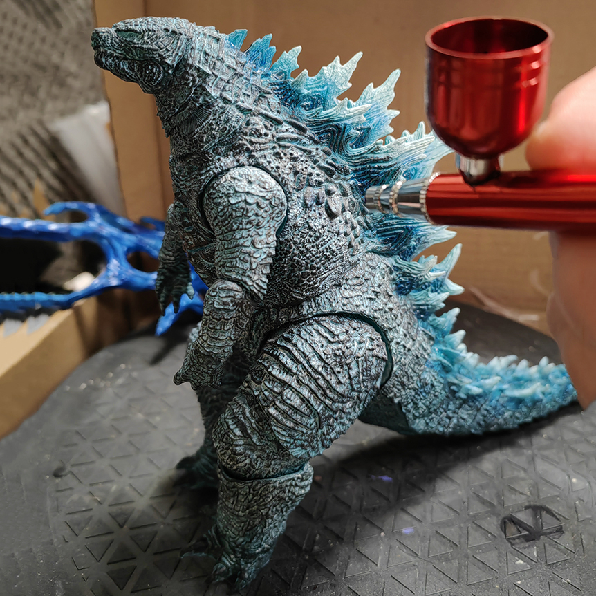 [Pre-sale] Repainted HIYA Exquisite Basic Series Godzilla x Kong The New Empire Energized Godzilla Action Figure