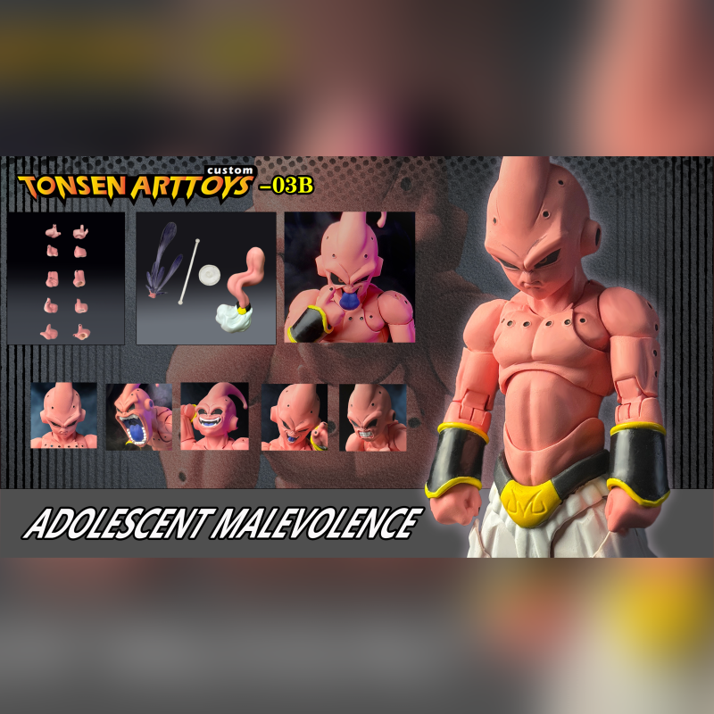 [In stock] Tonsen Arttoys Dragon Ball Adolescent Malevolence Swallower Majin Buu B  Action Figure