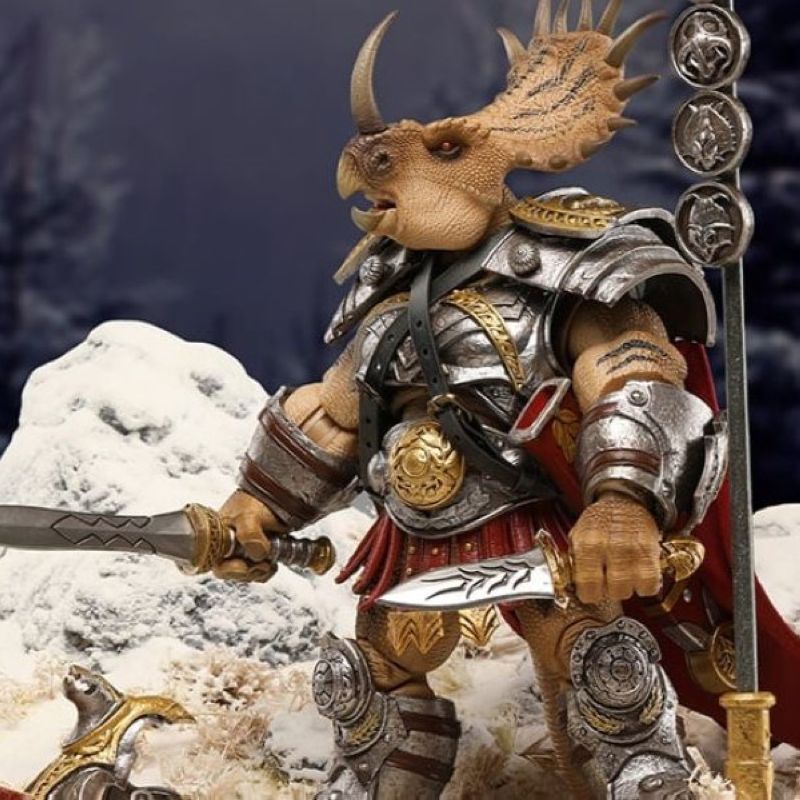 [Pre-sale] Axytoys AXY-013B Dinosaur Battlefield Ceratopsidae Dinosaur Legion (Deluxe Edition Yellow Ver.) Action Figure