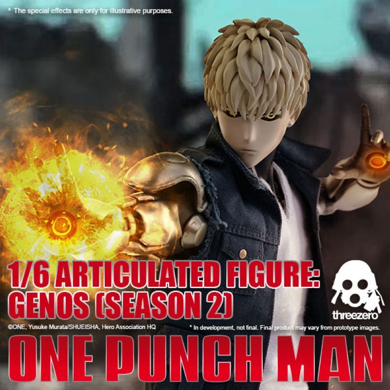 [In stock] Threezero ONE-PUNCH MAN Articulated Figure: Genos (SEASON 2) Standard Version