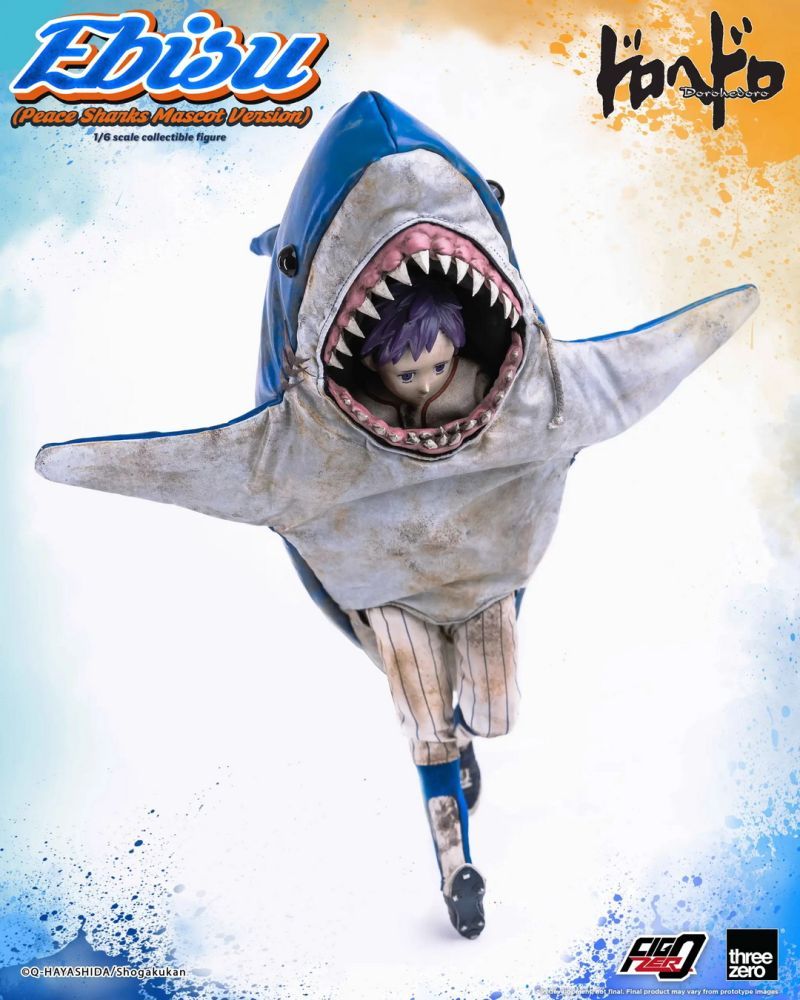 [Pre-sale] Threezero 3Z07150W0 Dorohedoro FigZero Ebisu (Peace Sharks Mascot Version)