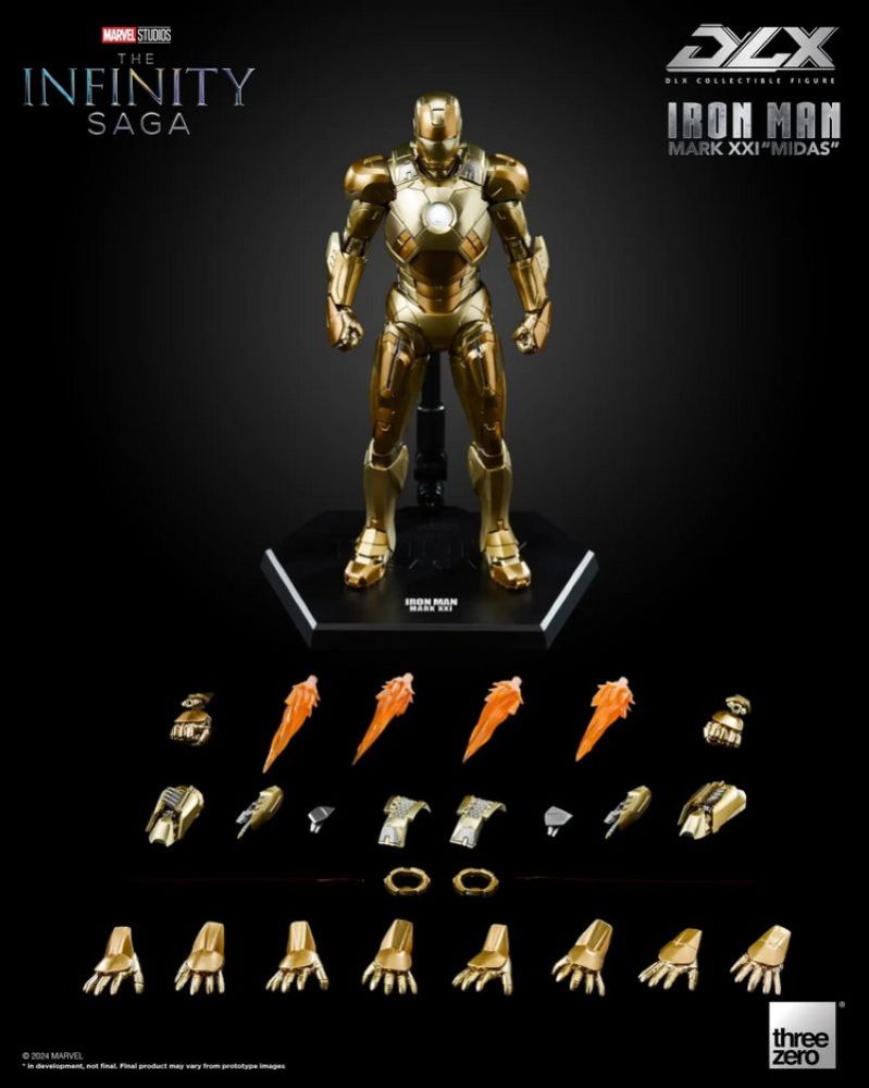[Pre-sale] Threezero 3Z08300C0 DLX Marvel Studios: The Infinity Saga Iron Man Mark 21 Midas