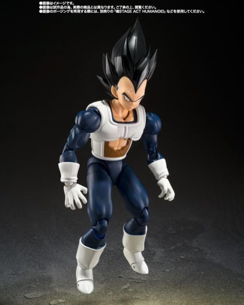 [In stock] Bandai Dragon Ball Z S.H.Figuarts Vegeta (Older Style Battle Clothes) Exclusive Action Figure