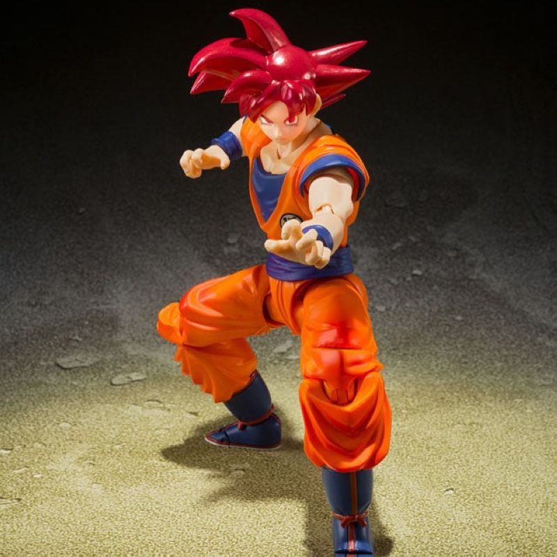 [In stock] Bandai S.H.Figuarts Super Saiyan God Son Goku -The Saiyan God of Righteousness