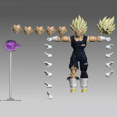 [Pre-sale] Black Hole Toys Dragon Ball Majin Vegeta Super Saiyan Black Shirt Battle-damaged version