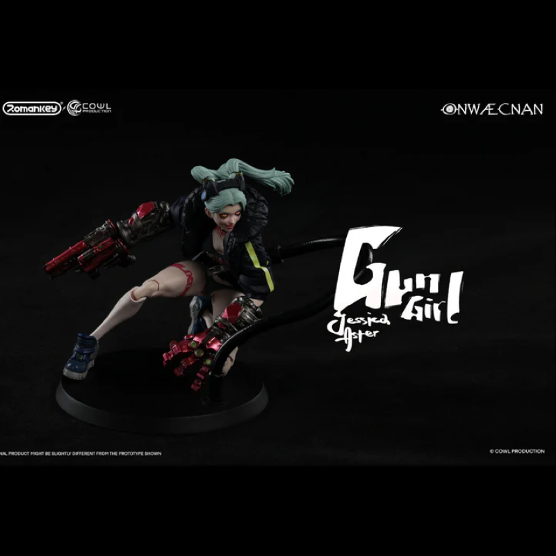 Romankey,×Cowl Gun Girl Deluxe Version New Romankey X COWL 1/12 Gun Girl Collectible Female Action