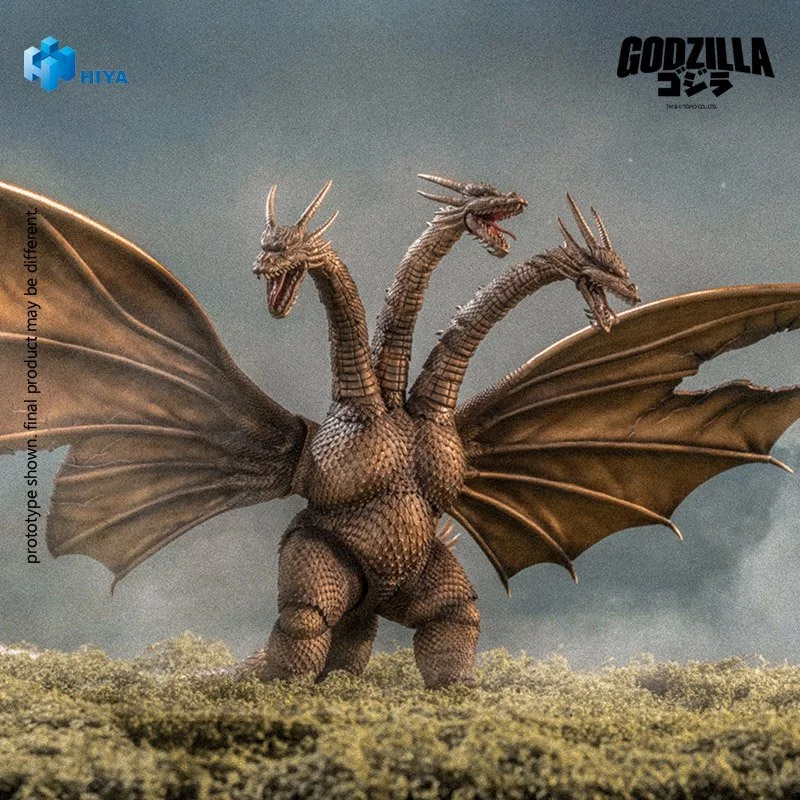DENIHILIST, HAIL TO THE KING / 3枚セット Godzilla King Ghidorah Toy & Battle-Damaged Kaiju Collectible