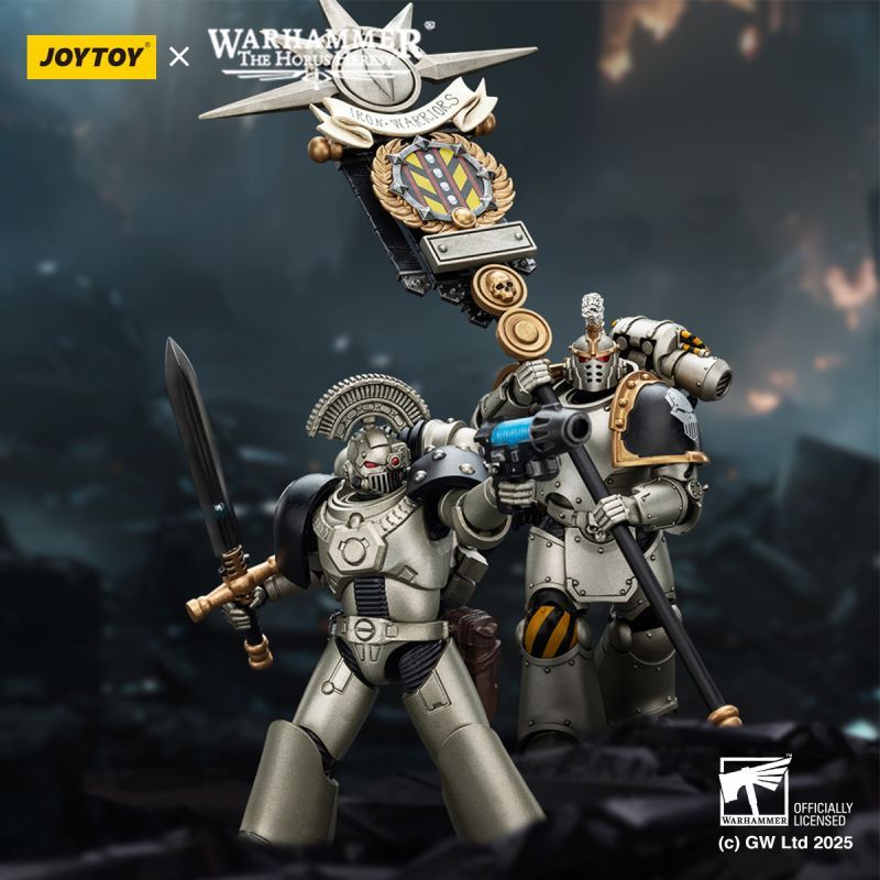 [Pre-sale] JOYTOY Warhammer The Horus Heresy Iron Warriors MKVI Tactical Sergeant with Power Sword and Plasma Pistol